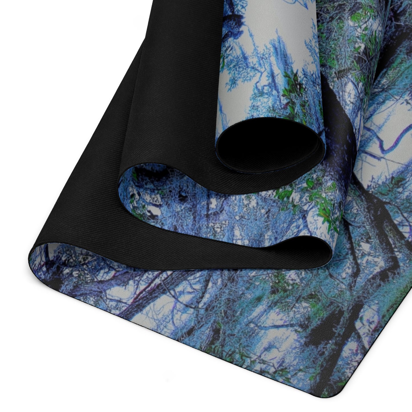 Mossy Days Yoga Mat – Tree Design, Non-Slip Grip