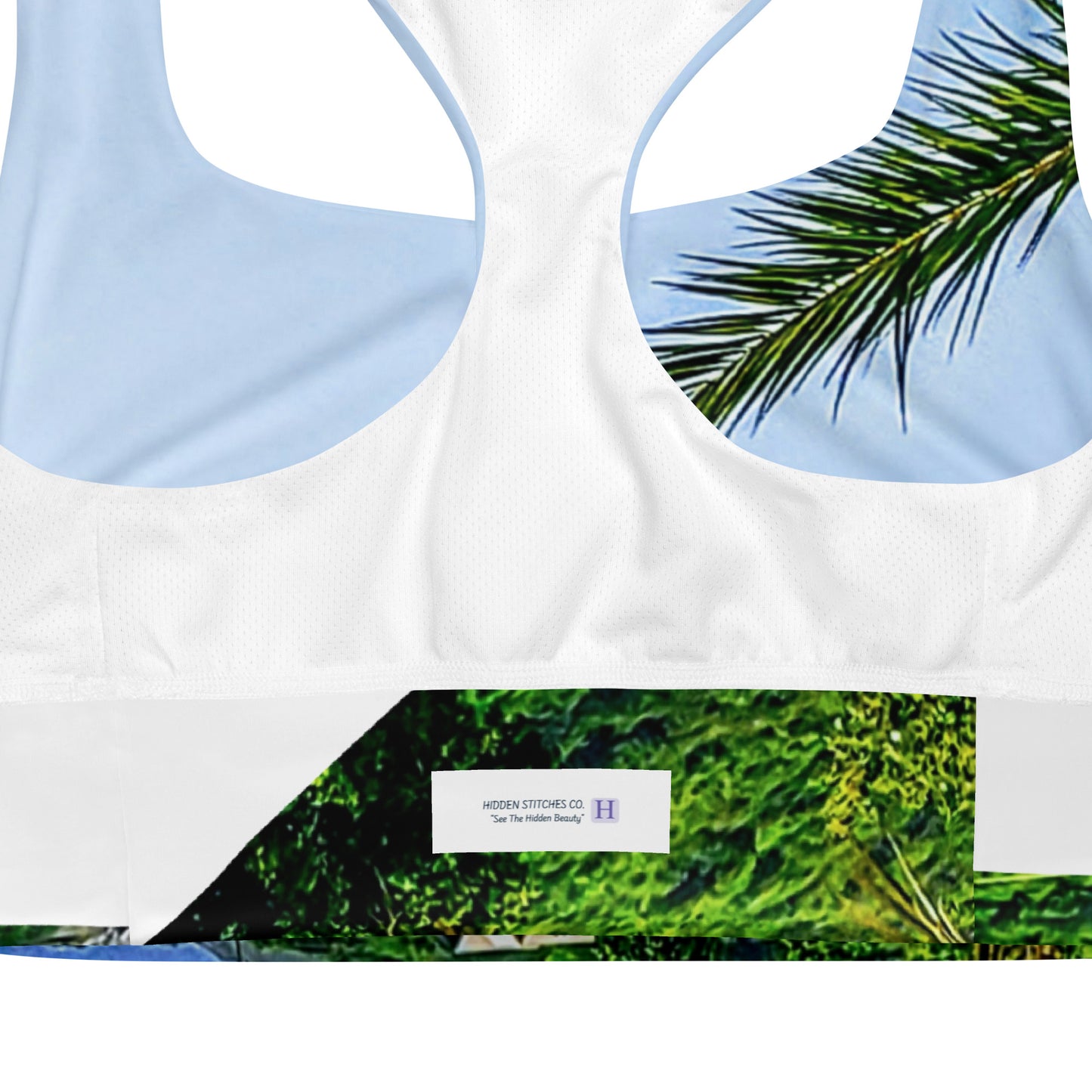 Under Cover Recycled Longline Sports Bra for Training & Yoga